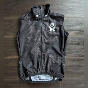 Betty Designs Black Cycling Wind Vest Size Large